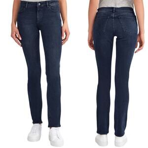 DL1961 Coco MidRise Curvy Jeans Vance Straight Legs Gray Stone Black Denim 27